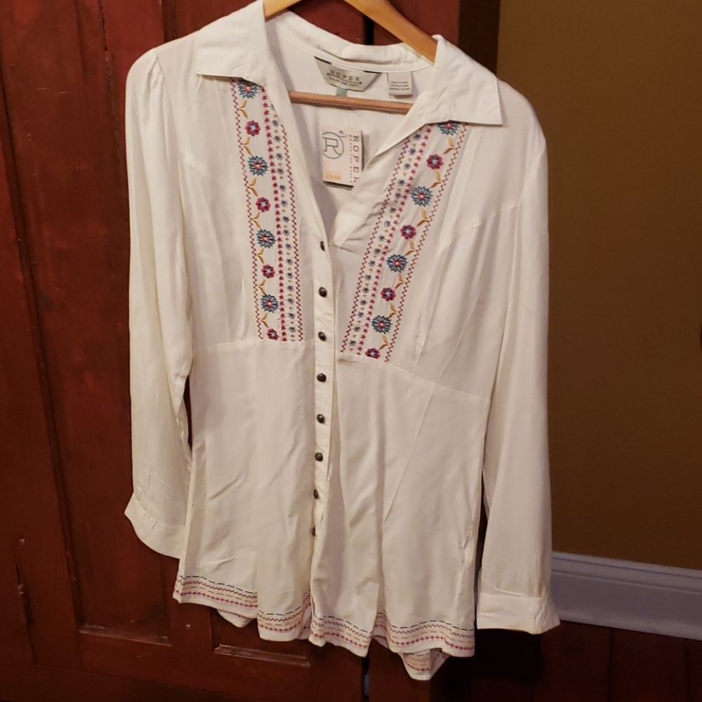 Roper ivory tunic